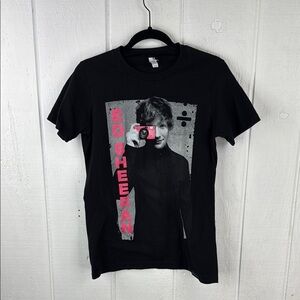 Ed Sheeran Black Size Large Graphic Photograph Divide Concert T-Shirt